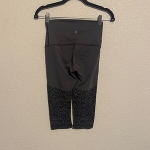 Lululemon Athletica Black Patterned Leggings